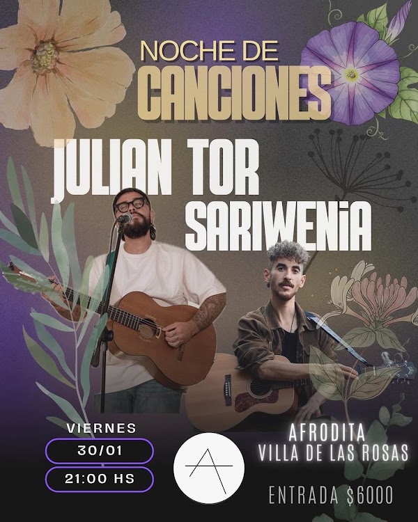 Noche de Canciones con Julian Tor y Sariwenia