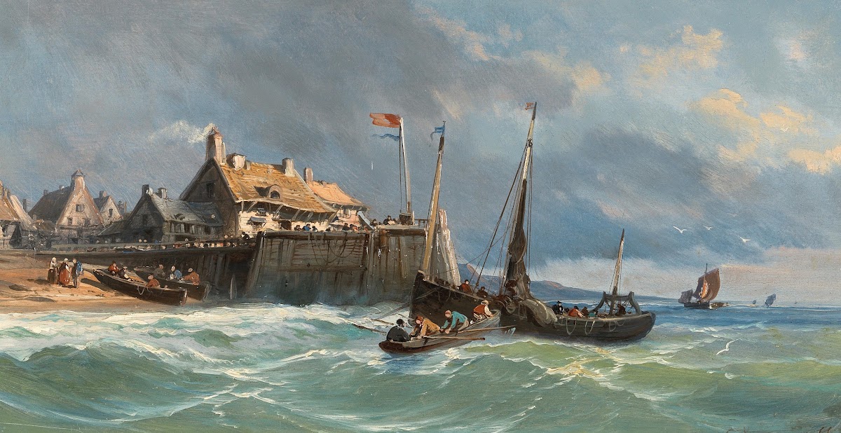 Fishermen by the Coast 1866