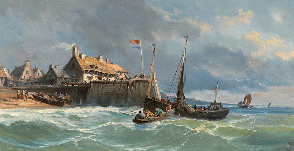 Fishermen by the Coast 1866