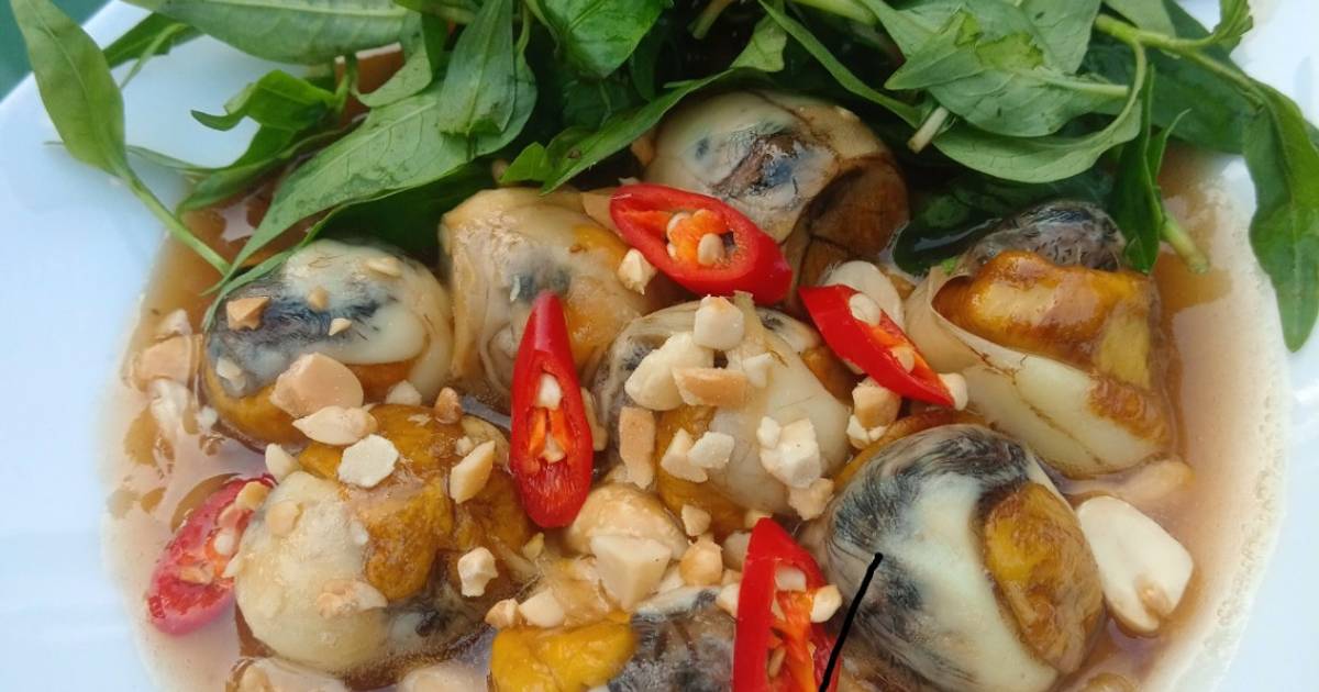 Trứng cút lộn rim me