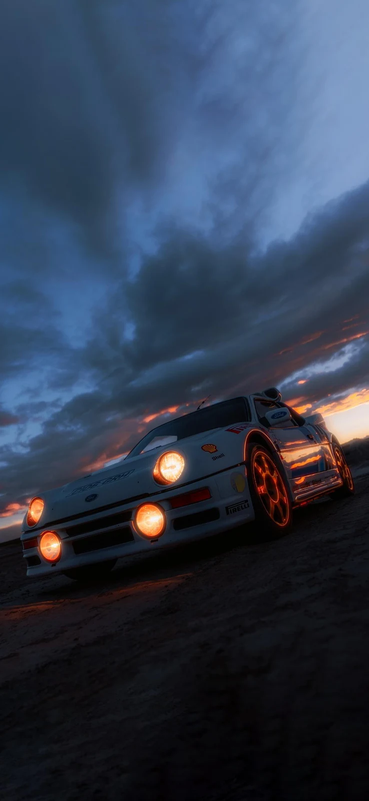 Ford RS200 Rally Car - Automotive Photography Full HD iPhone Wallpaper (1175x2547)