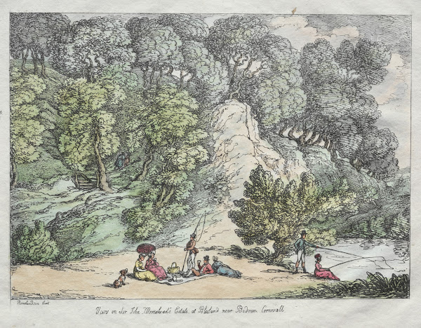 View on Sir John Moresheads Estate at Blisland near Bodmin Cornwall 1805