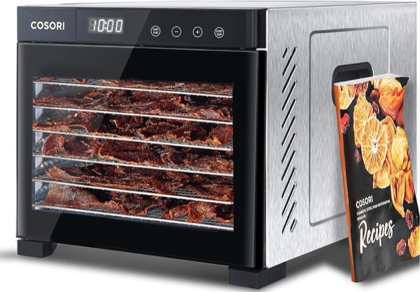 Cosori Deshidratador de Alimentos de Acero Inoxidable 6 Bandejas