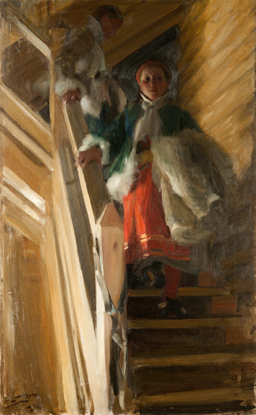 On the Attic Stairs 1898