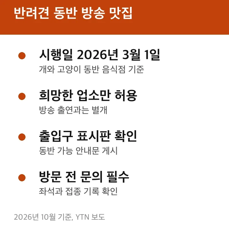 반려견 동반 방송 맛집