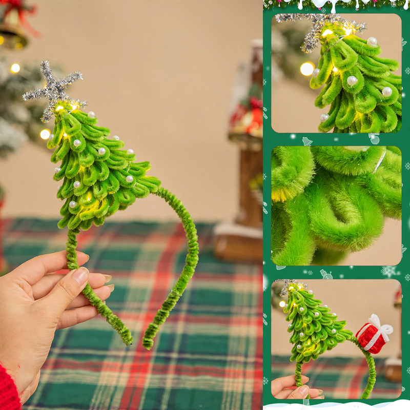 DIY Christmas Tree Table Decoration from Bendable Plush