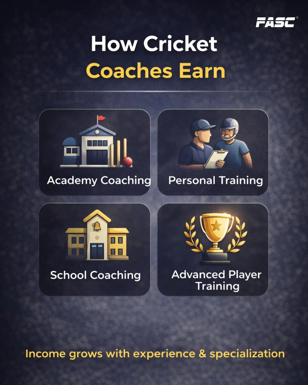 How cricket coach earns