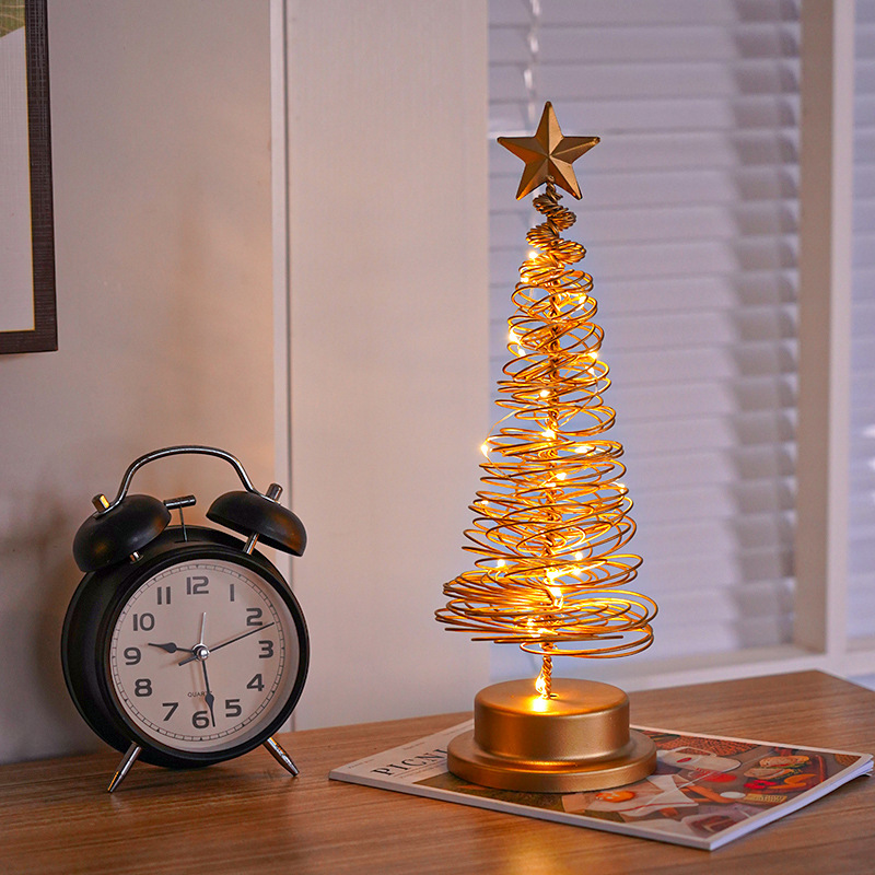 Dekorative LED-Tischleuchte aus Eisen im Weihnachtsdesign