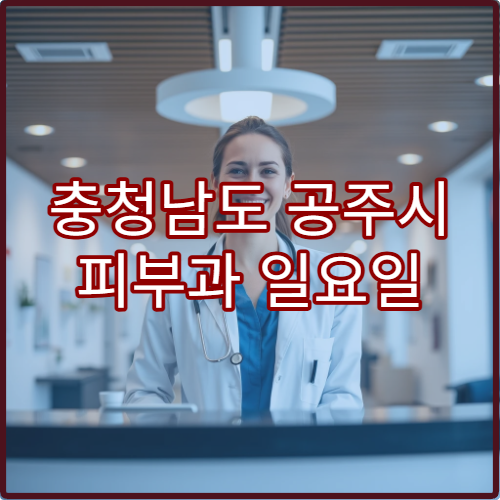 충청남도 공주시 피부과 일요일 진료 병원 여드름·아토피 피부염 치료 가능