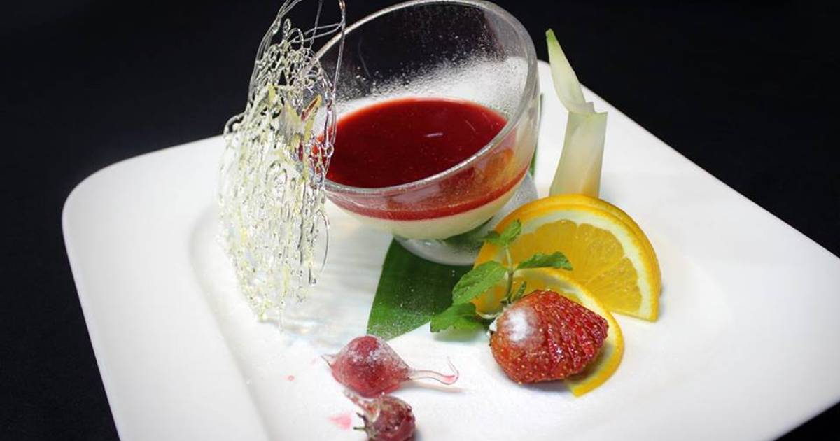 Pana cotta dâu ngọt ngào