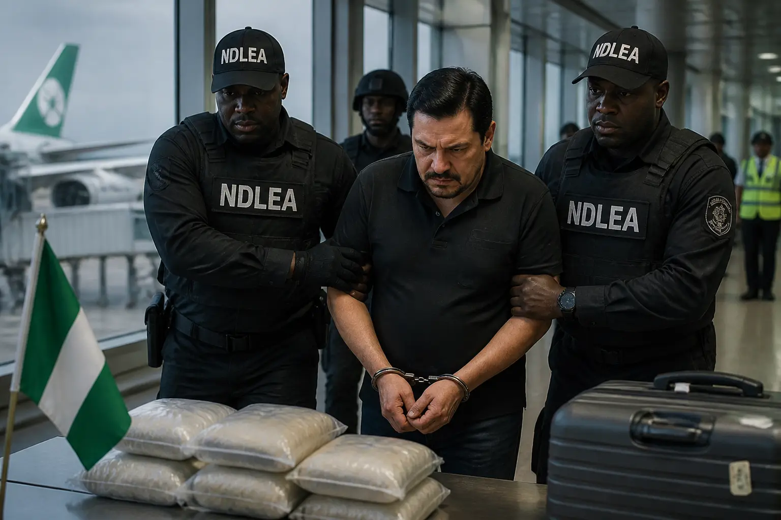 Editorial image for Nigeria arrests alleged Mexican drug kingpin at international airport