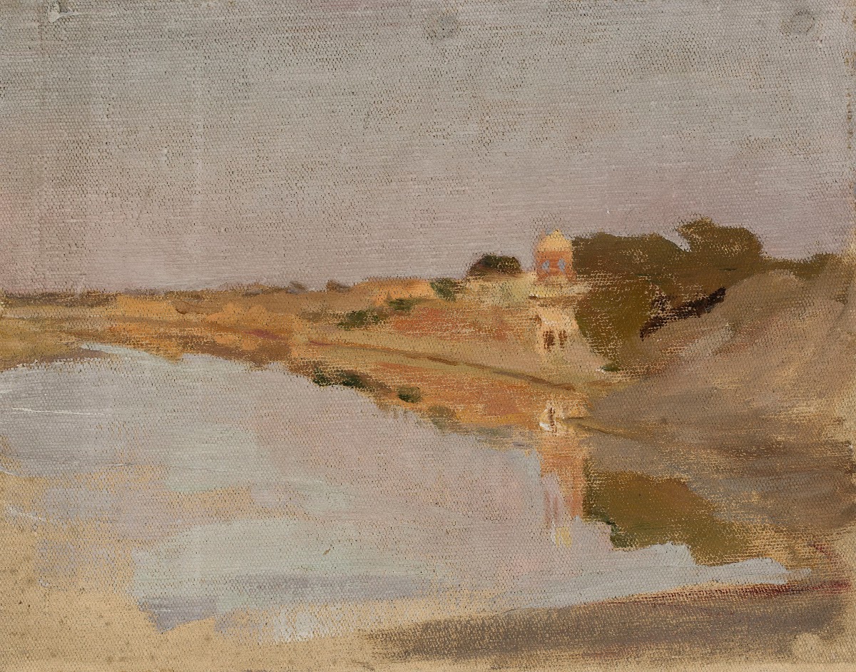 Water landscape From the journey to India 1907