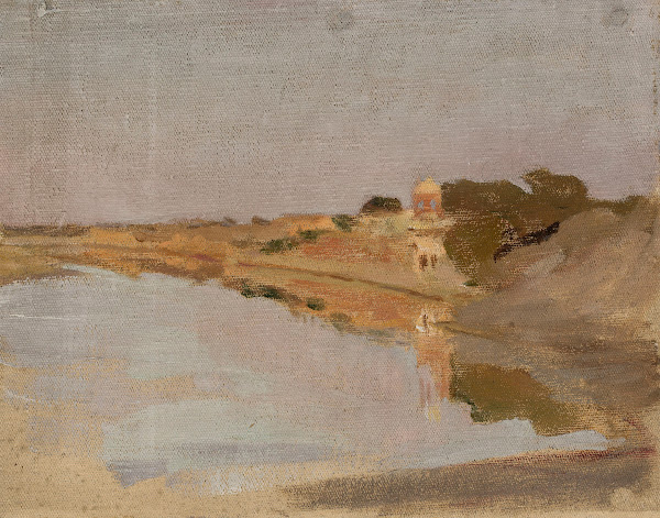 Water landscape From the journey to India 1907