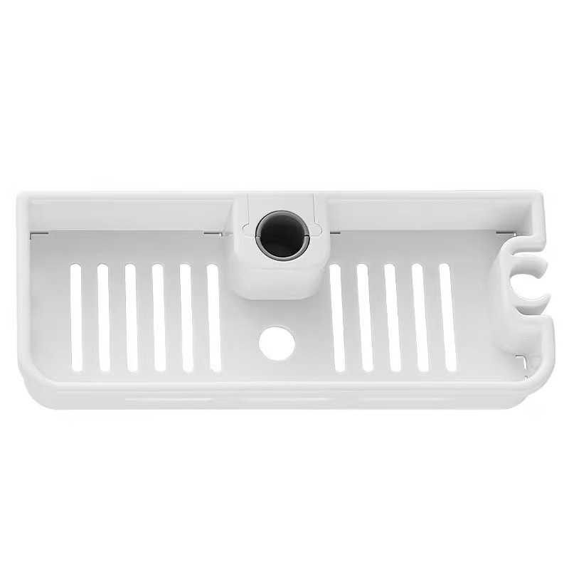 Shower shelf made of ABS, detachable, with hooks