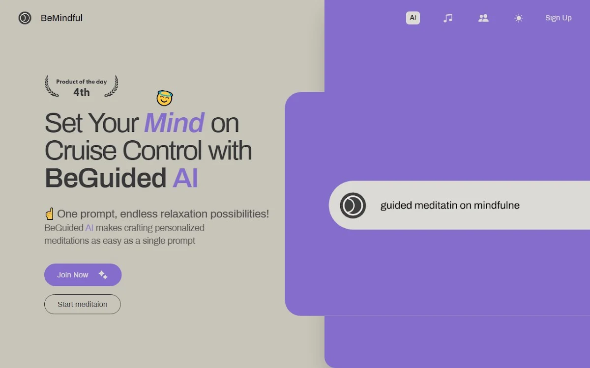 Captura de BeGuided AI
