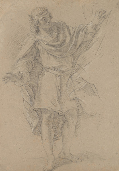 Man Pulling a Curtain Aside 18th century