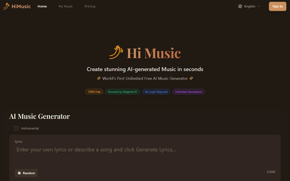 Captura de HiMusic