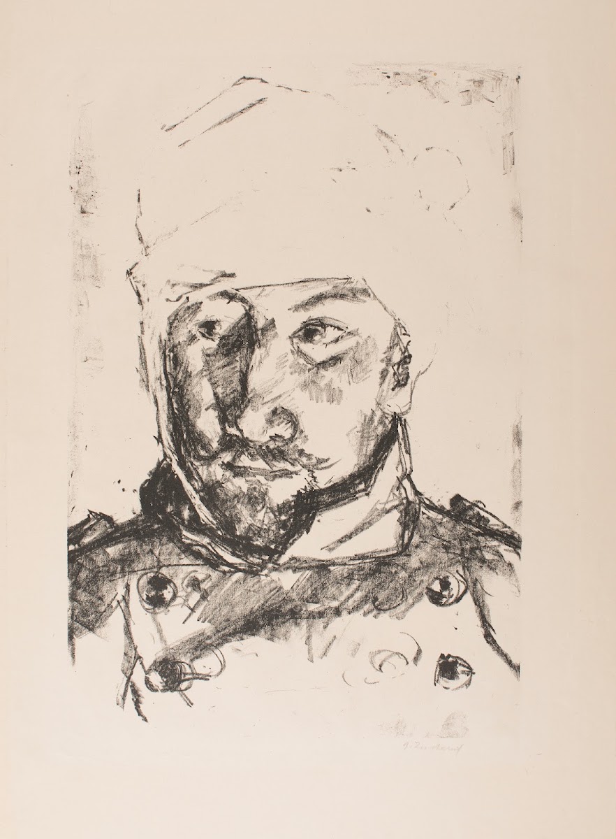 Portrait of His Wounded Brother in law Martin Tube 1914