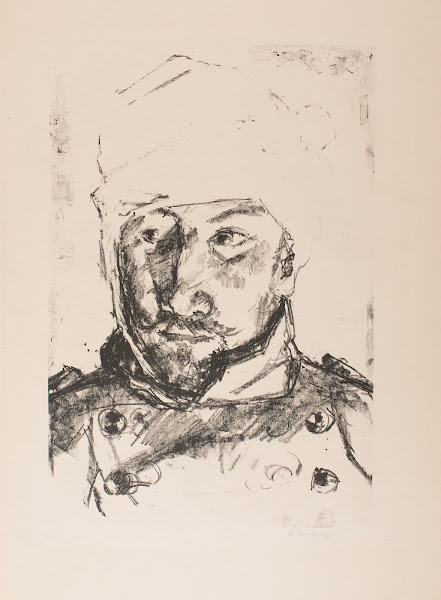 Portrait of His Wounded Brother in law Martin Tube 1914