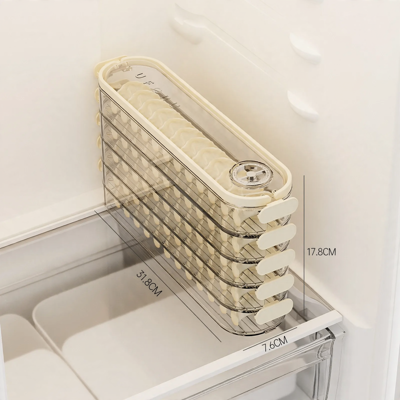 Multi-Layered Plastic Storage Box for Frozen Foods