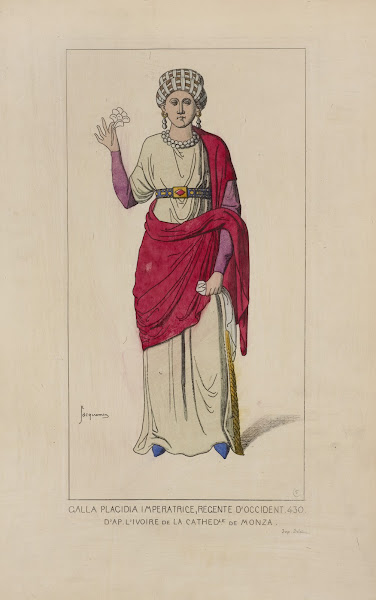 Galla Placidia imperatrice regente dOccident 430 Dapres livorie de La Cathedrale