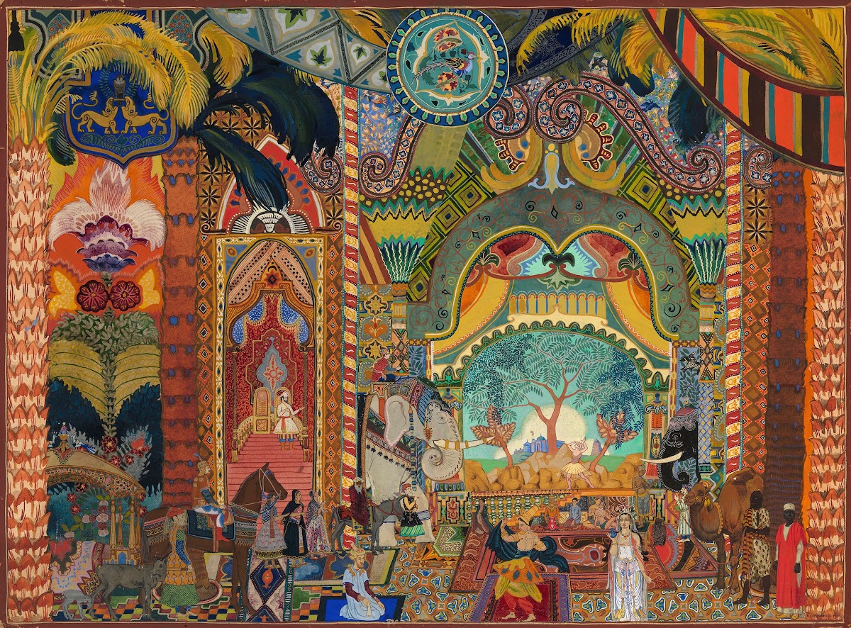 Set Design For The Ballet The Firebird 1923