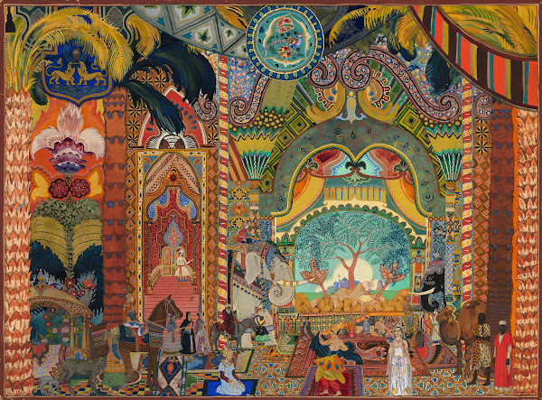 Set Design For The Ballet The Firebird 1923