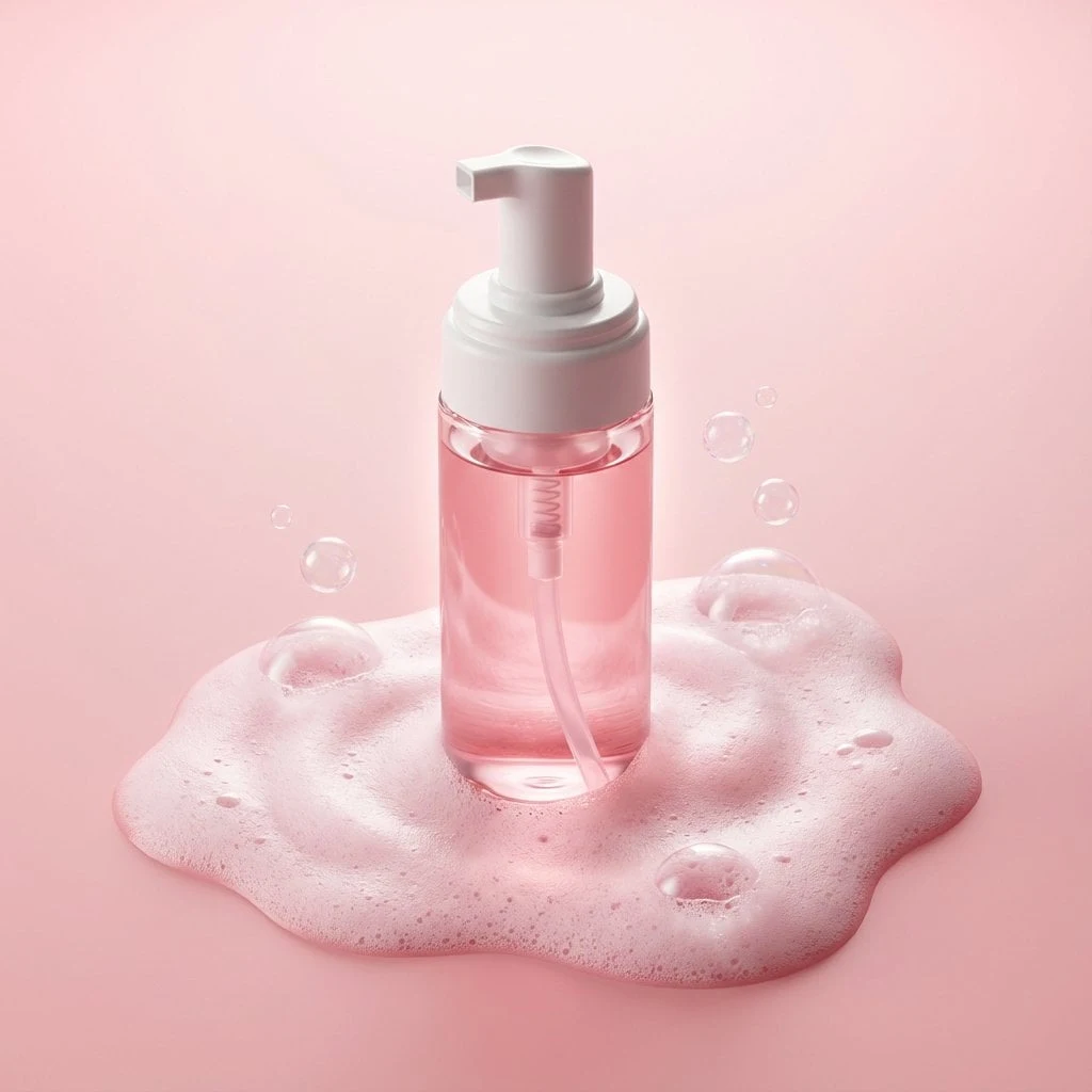 Fotografía de productos de cuidado de la piel minimalistas de alta calidad.