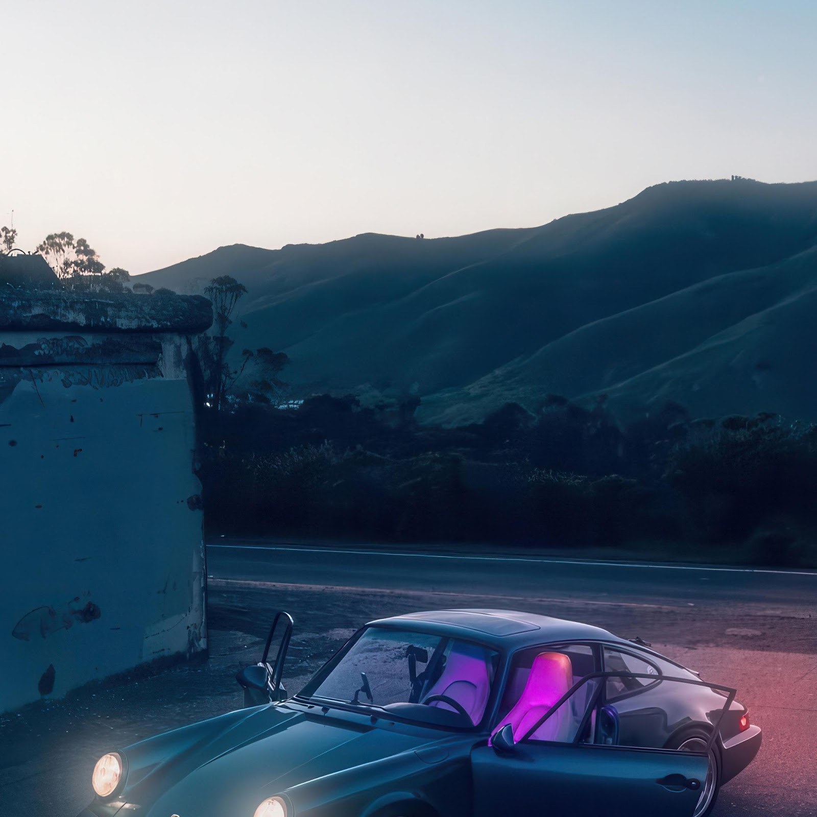 Download Classic Porsche 911 At Twilight 2K iPhone