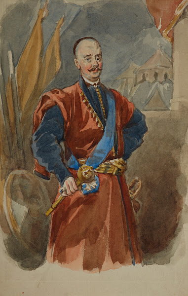Portrait of a hetman from the painting in Podhorce 1872
