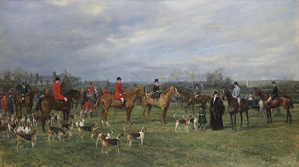 Meet Of The Quorn Hounds At Kirby Gate November 7 1910