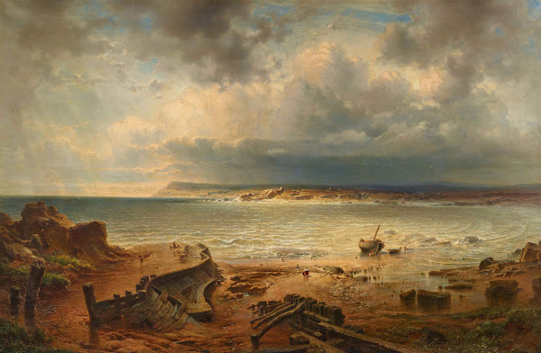 Englische Küste zwischen Hastings und Brighton 1861