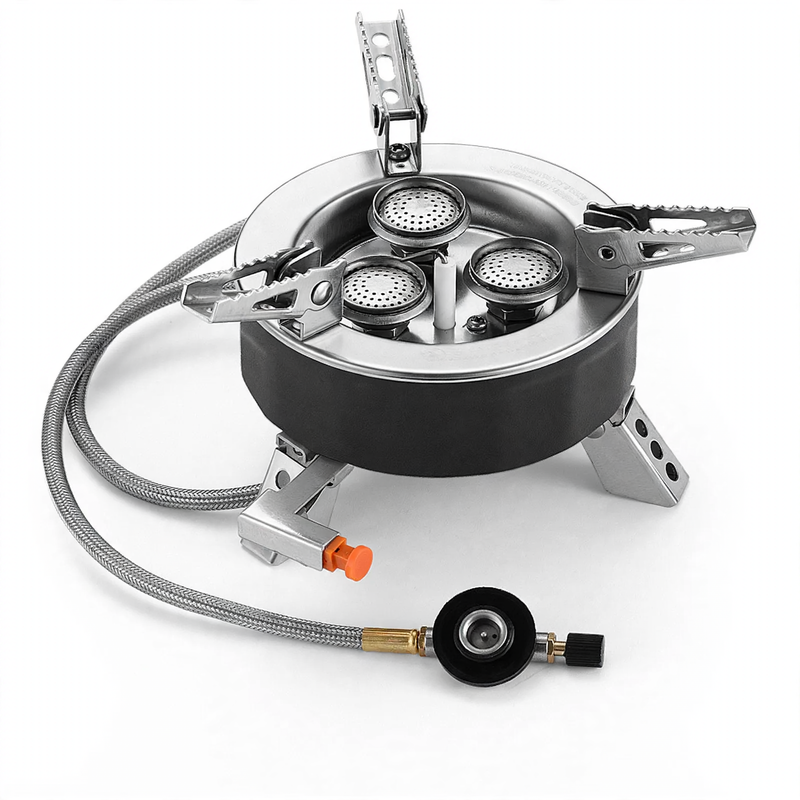 Portable gas stove with infrared burner