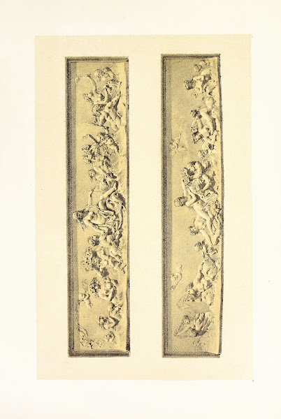 Two Friezes in Terra Cotta Tritons and Sea Nymphs 1858