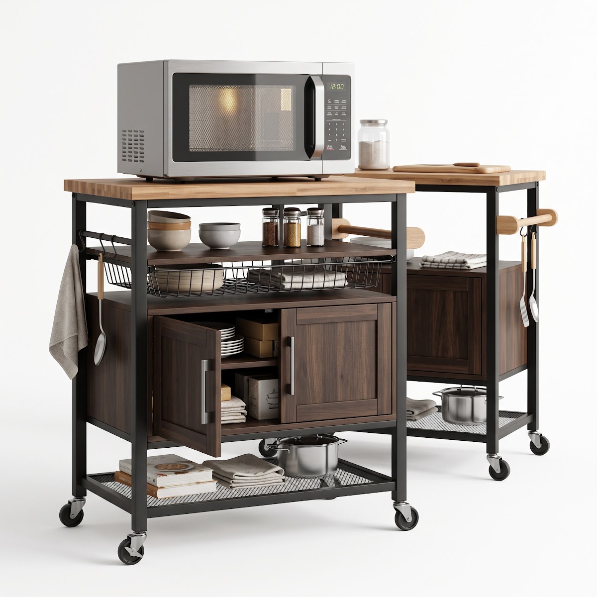 Best Microwave Carts with Storage for Small Kitchens (2026) - BEST PREMIUM — PRODUCT SHOT