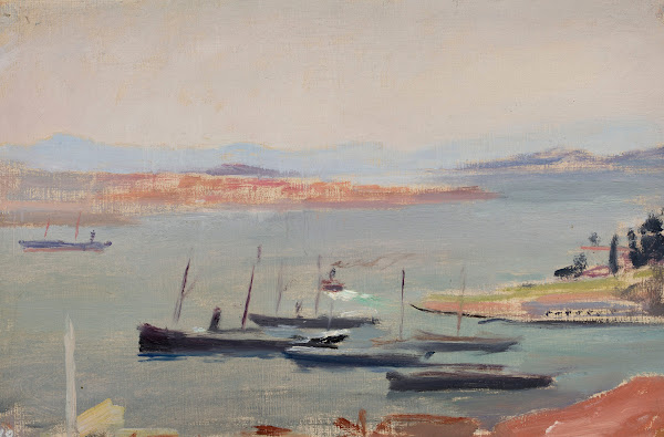 On a ship at the entry to Bosporus From the journey to Constantinople 1893