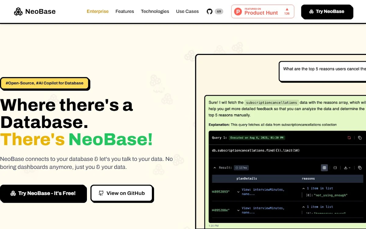 Captura de NeoBase