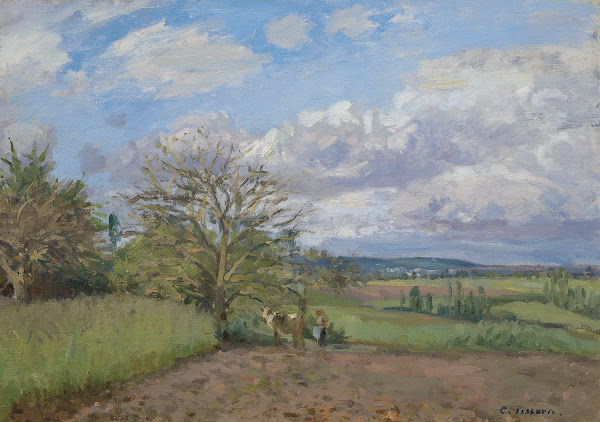 Paysage avec une vachère circa 1872