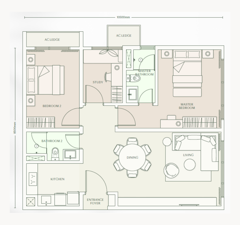 Parkside Residence 戶型圖