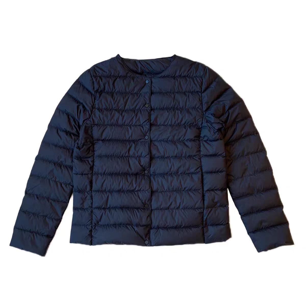 Lightweight Women's Down Jacket, Short, with Goose Feathers