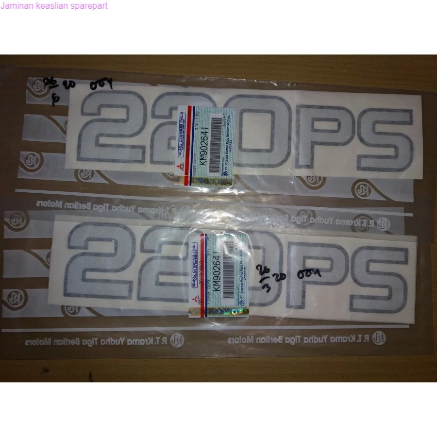 Sticker fuso 220PS ORI km902641: Solusi Tepat untuk Kendaraan Mitsubishi Anda