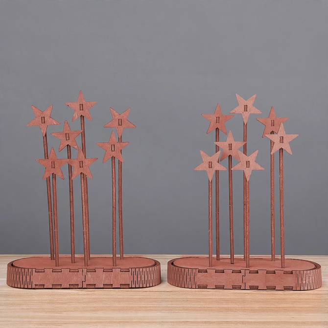 Decorative Wooden Stars for Christmas