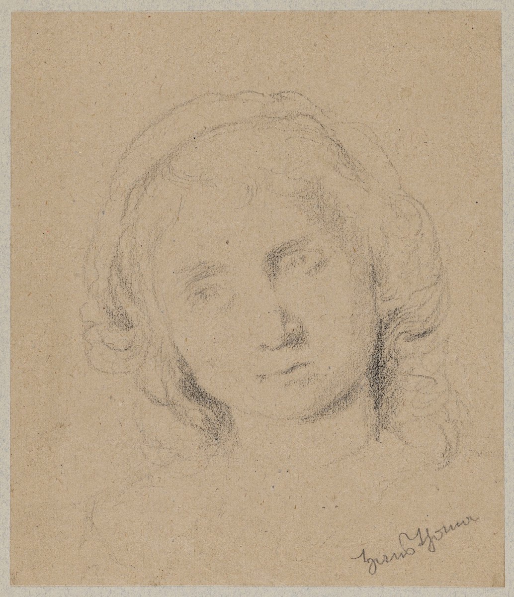 Head of a Young Woman 1865   1890