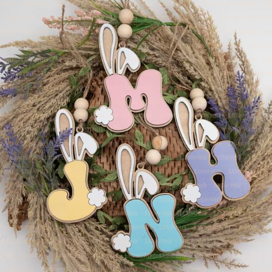 Double-layer Wooden Letter Plaque