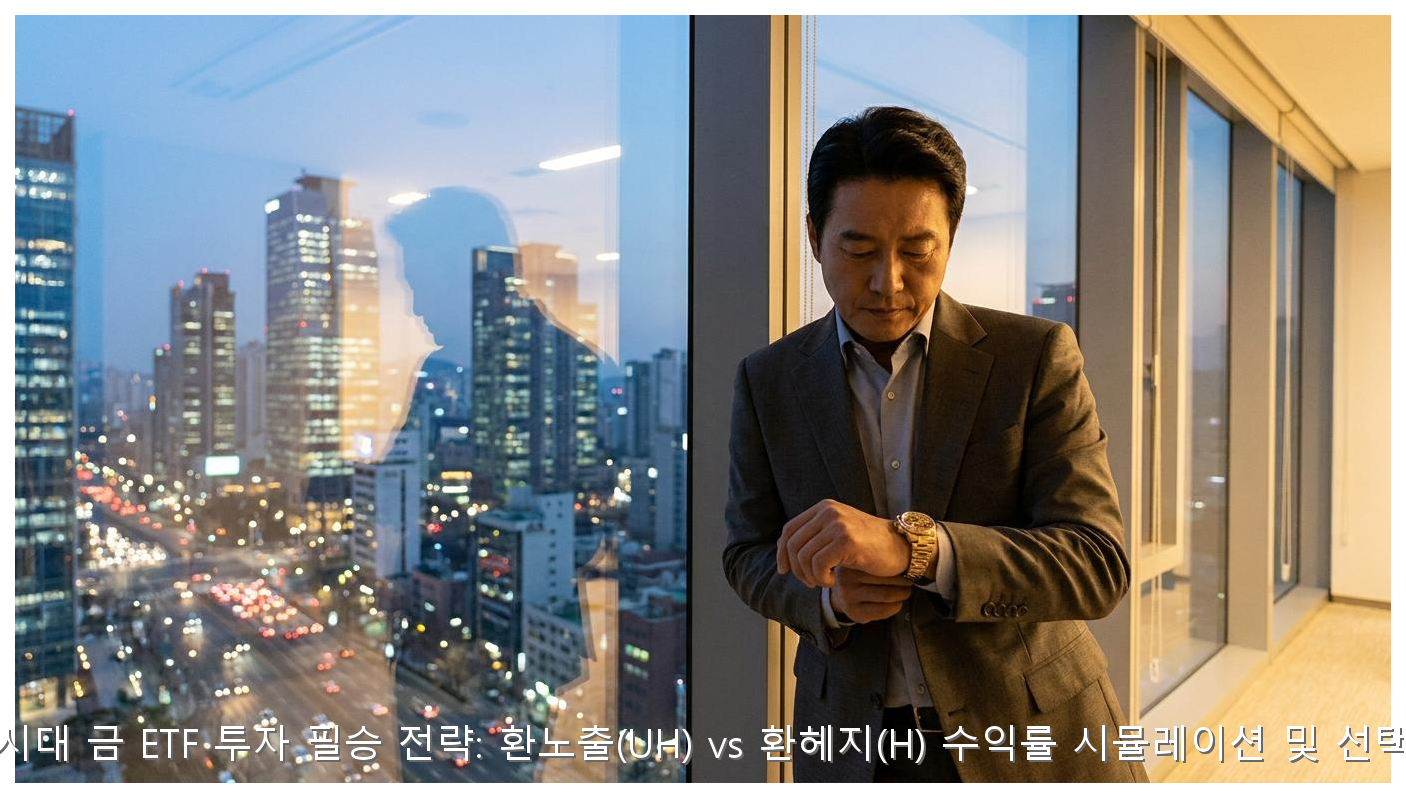 고환율 시대 금 ETF 투자 필승 전략: 환노출(UH) vs 환헤지(H) 수익률 시뮬레이션 및 선택 가이드 핵심 안내 및 분석 인포그래픽 (6)