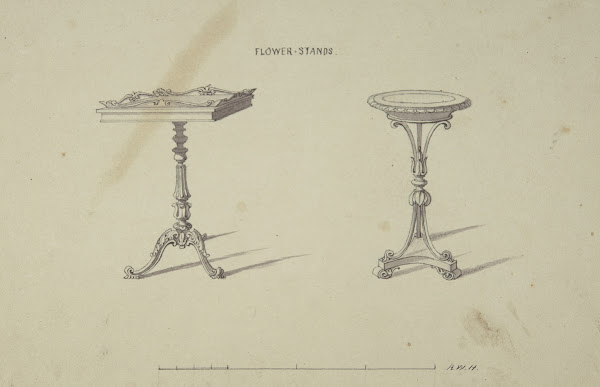 Two Designs for Flower Stands 18351900