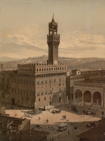 Piazza della Signoria Florence 1883