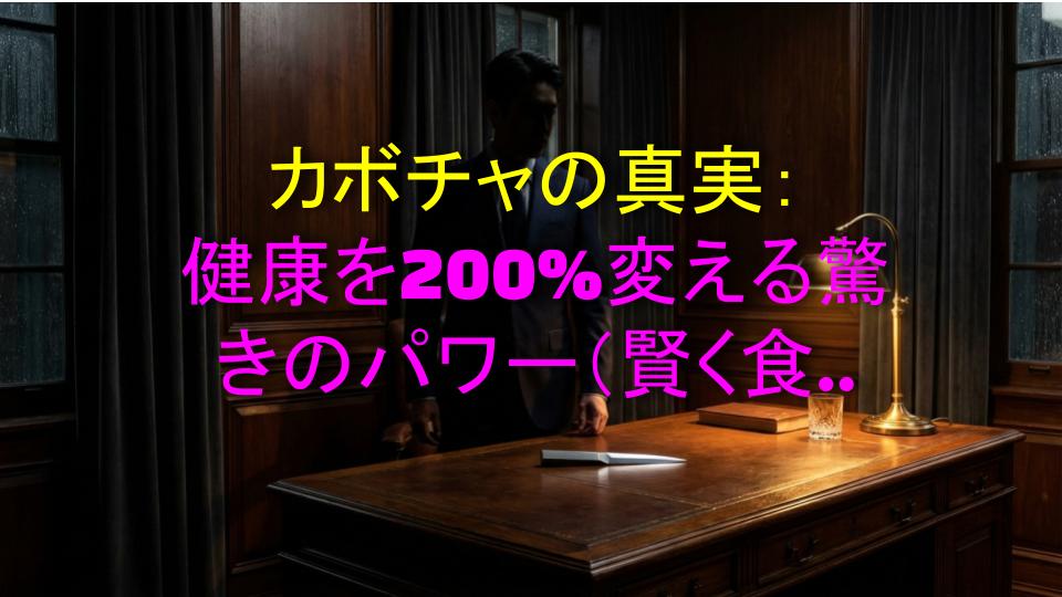 カボチャの真実：健康を200%変える驚きのパワー（賢く食べて効果倍増！）