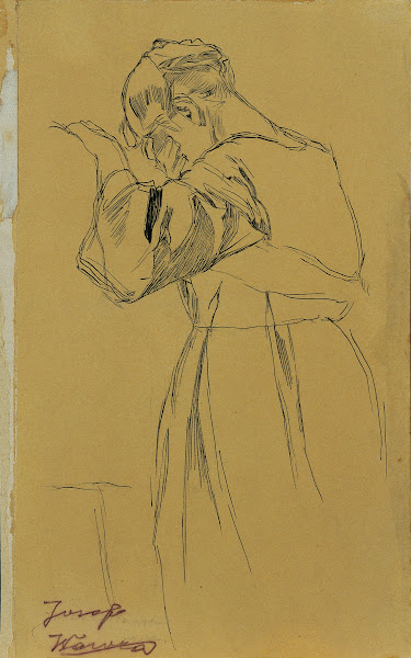 Knieende weibliche Figur