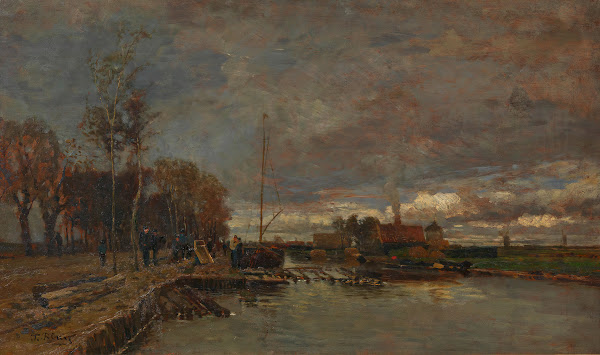 Kanal bei Amsterdam 1875